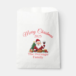 Customisable Happy Santa Claus Christmas Party  Geschenktütchen