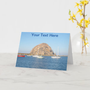 Customisable Morro Rock, California Karte