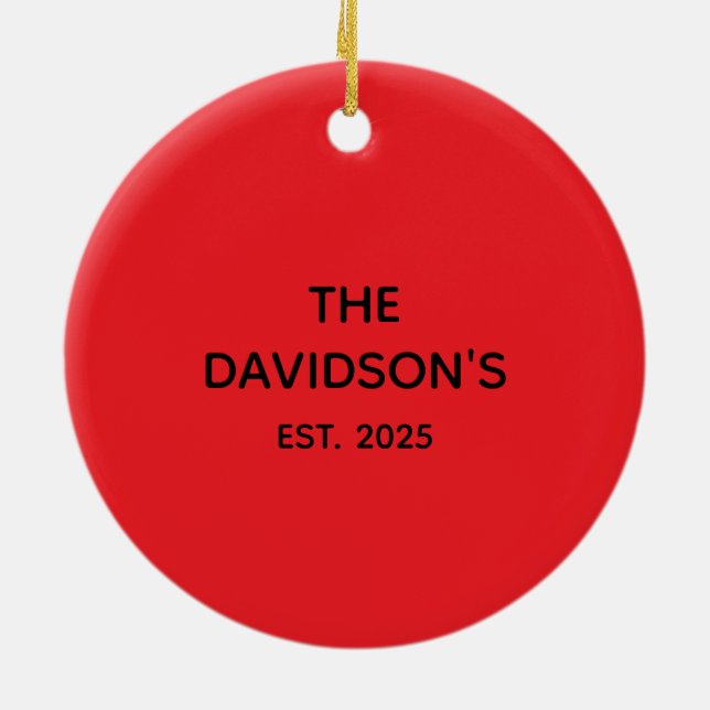 CUSTOMISABLE ORNAMENTS KERAMIK ORNAMENT (Hinten)