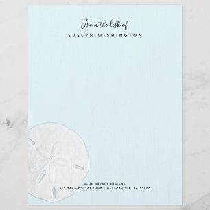 Customisable Papier à en-tête de lettre de société bleu pâle Do