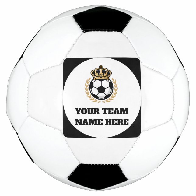 Customisable Soccer Team Football King Logo Fußball (Vorderseite)