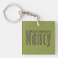 Customisé "Nancy" Nom Dark Army Green Camouflage