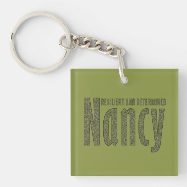 Customisé "Nancy" Nom Dark Army Green Camouflage (Devant)