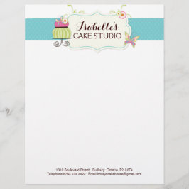 Customisée En-tête de lettre de boulangerie de gâteau