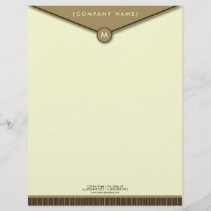 Customisée En-tête de lettre élégant de monogramme