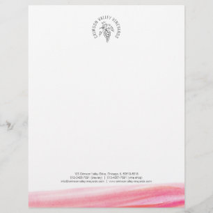 Customisée En-tête de lettre moderne d'aquarelle