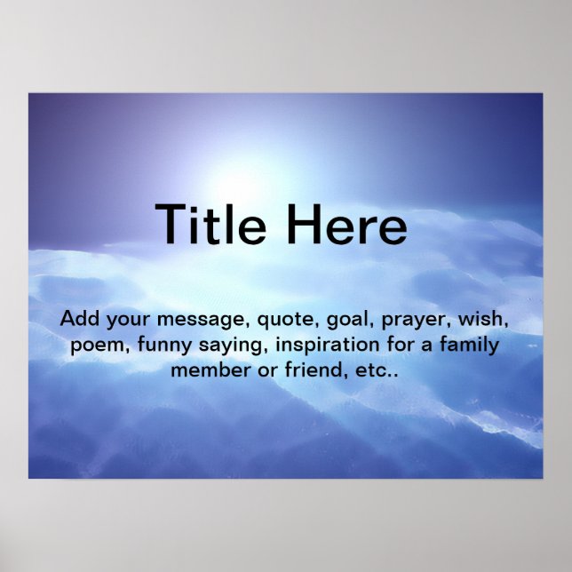 Customiser cette affiche (Devant)