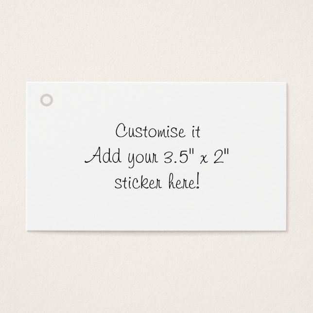 Customiser l'étiquette cadeau vierge (Devant)