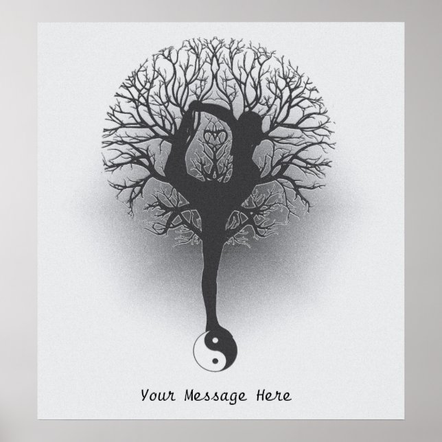Customisez cette affiche - Yoga Tree (Devant)