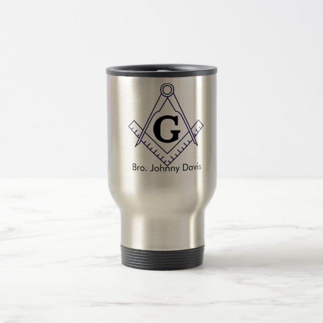 Customisez cette tasse maçonnique de voyage (Centre)