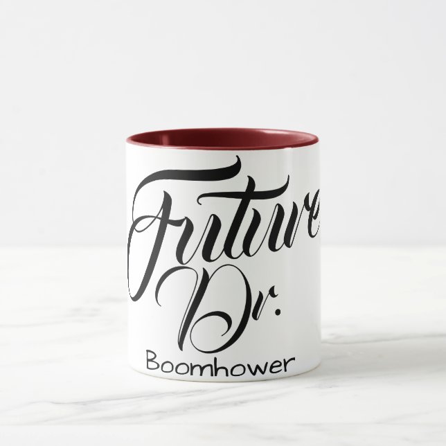 customisez la tasse drôle médicale de Dr. name (Centre)
