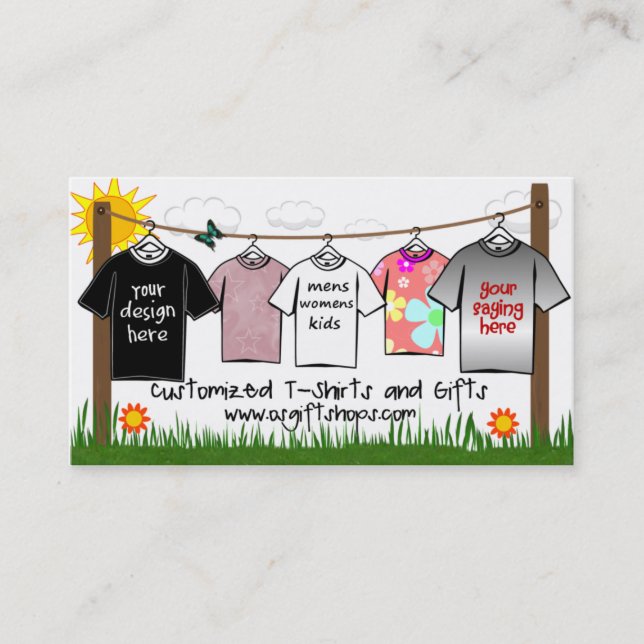 Customisez vos propres cartes de visite (Devant)