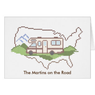 Customisez votre carte de billet de voyage routier