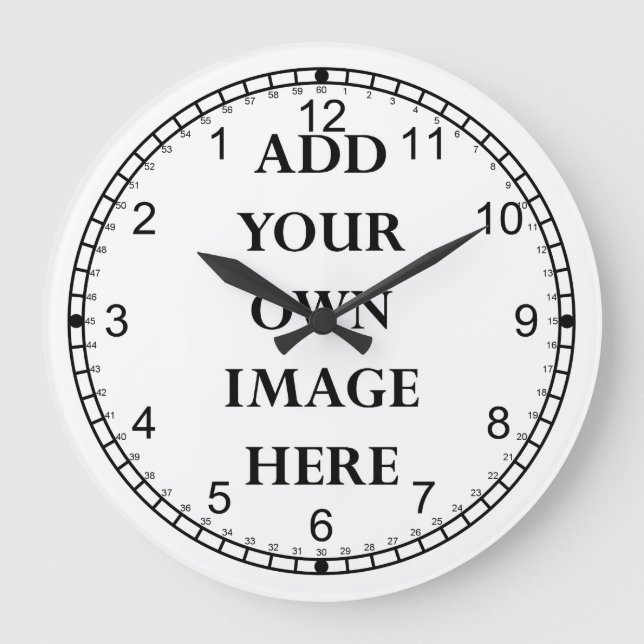 customisez votre horloge à cadran inverse (Recto)
