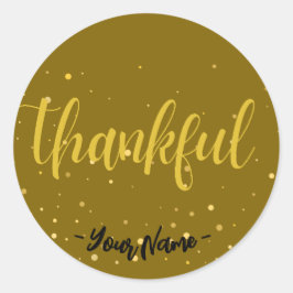 Customiz Glamour Gold Polka Dot dankbar Sticker