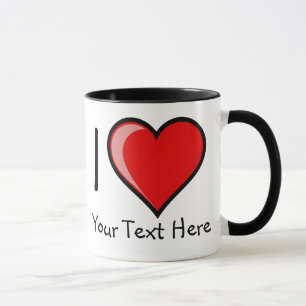 Customizabe I Herz-Tasse Tasse