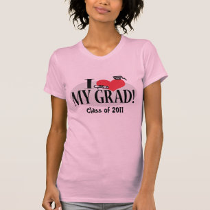 CustomizabIe Liebe meine Absolvent-Schablone T-Shirt