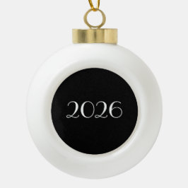 customizable 2026 keramik Kugel-Ornament