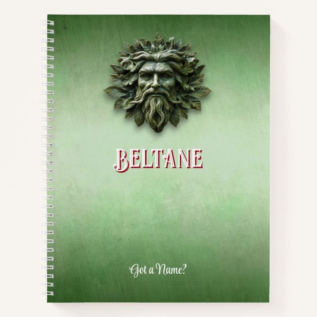 Customizable 8.5 x 11 Beltane May Day Notebook Notizbuch (Vorderseite)