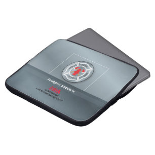Customizable, Anniversary with Fire Department Laptopschutzhülle