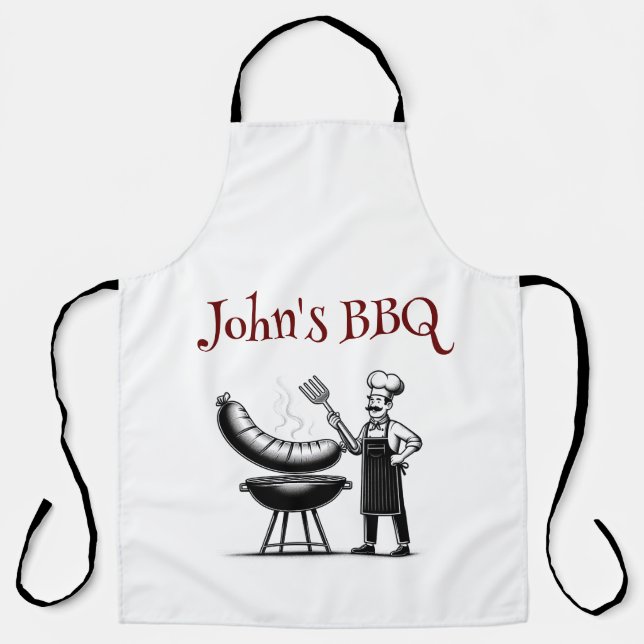 Customizable BBQ Master Chef  Schürze (Vorderseite)