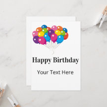 Customizable Birthday card