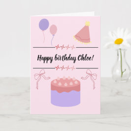 Customizable birthday card  karte