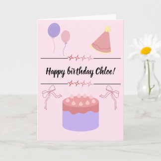 Customizable birthday card  karte