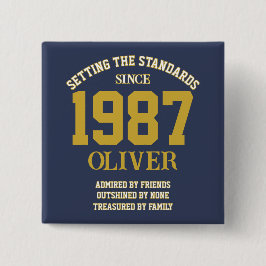 Customizable Birthday gift Button