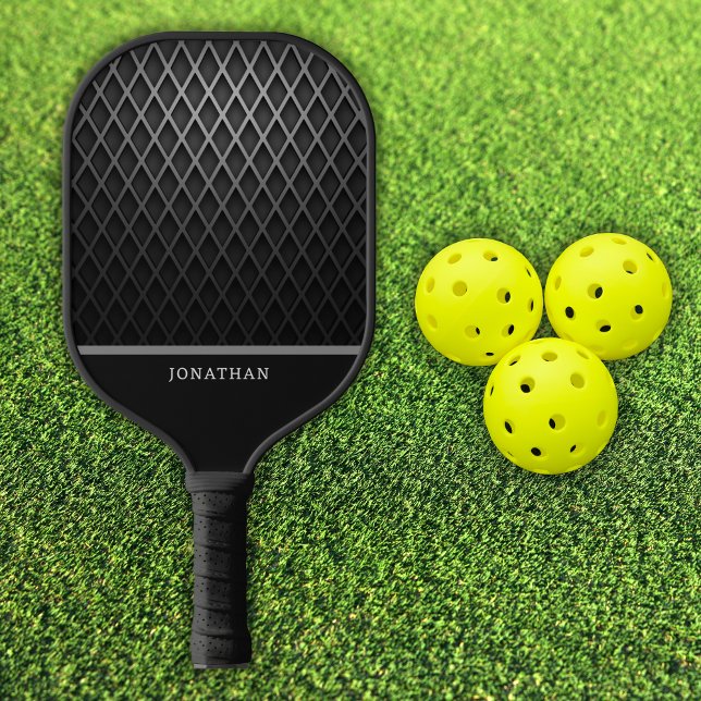 Customizable Black Diamond Pattern Pickleball Schläger (Von Creator hochgeladen)