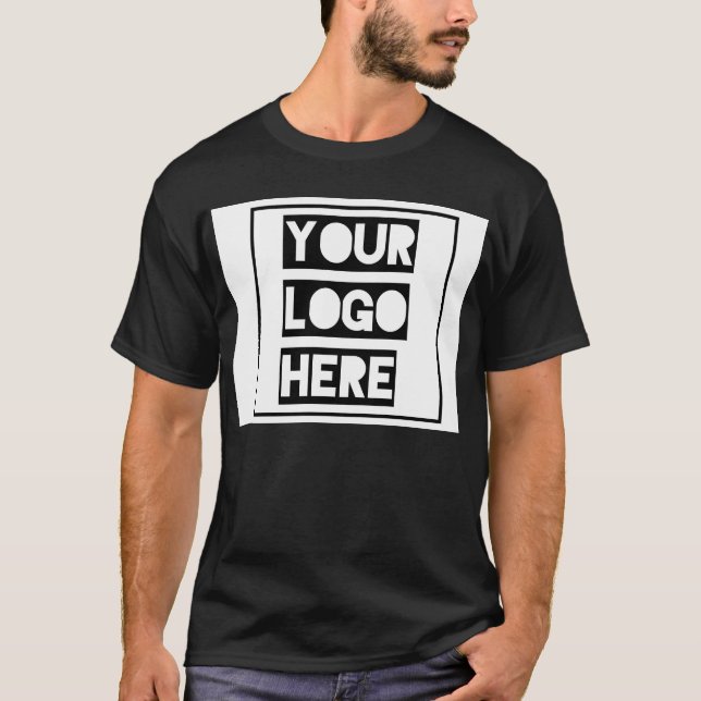 Customizable Black T-shirt  (Devant)