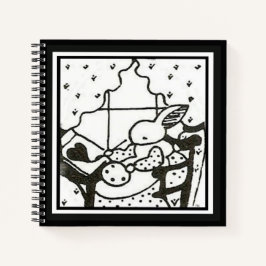 Customizable Bunny Journal Notizbuch