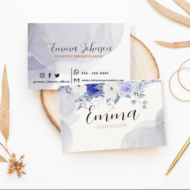 Customizable business card, feminine business card visitenkarte (Von Creator hochgeladen)