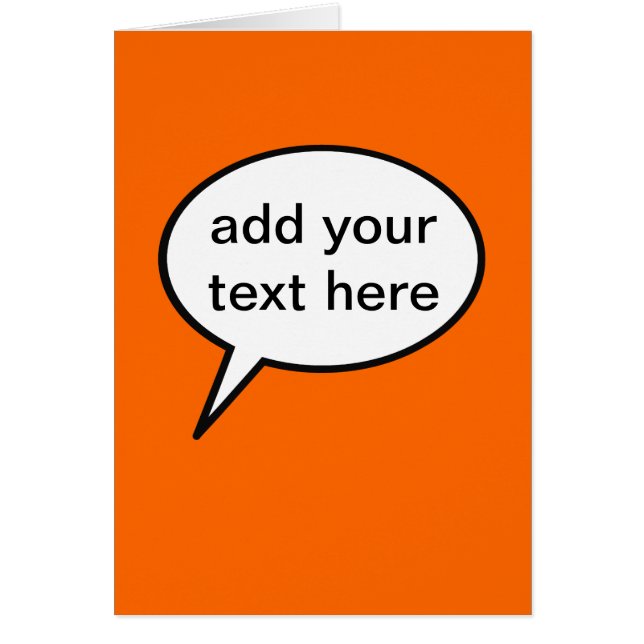 customizable cartoon speech balloon (Vorne)