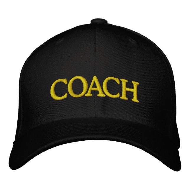 Customizable COACH Bestickte Baseballkappe (Vorderseite)