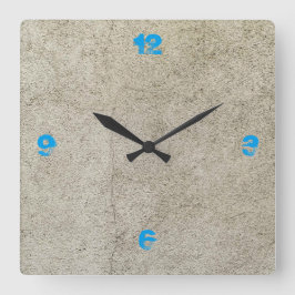 Customizable Concrete Quadratische Wanduhr