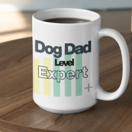 Customizable Dog Dad Level Expert Kaffeetasse
