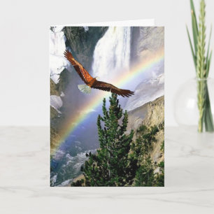 Customizable - Eagle in Flight - Any use Design. Karte
