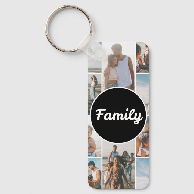 Customizable family pictures schlüsselanhänger (Vorderseite)