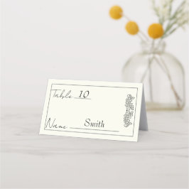 "Customizable Floral Elegance Wedding" Platzkarte