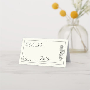 "Customizable Floral Elegance Wedding" Platzkarte