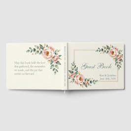 Customizable Floral Wedding Gästebuch