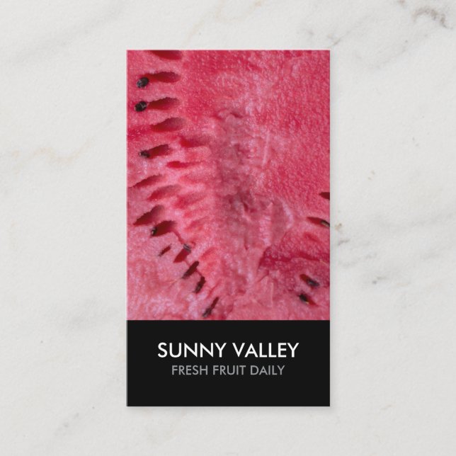 Customizable Fruit Closeup Retail Wholesale Visitenkarte (Vorderseite)