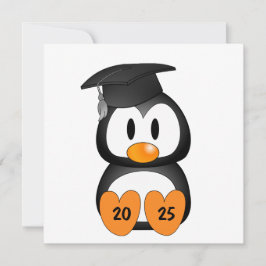 Customizable Graduation Penguin Einladung