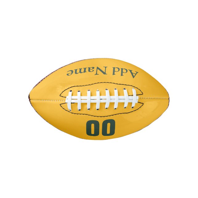Customizable Green/Gold Mini Football (Vorderseite)