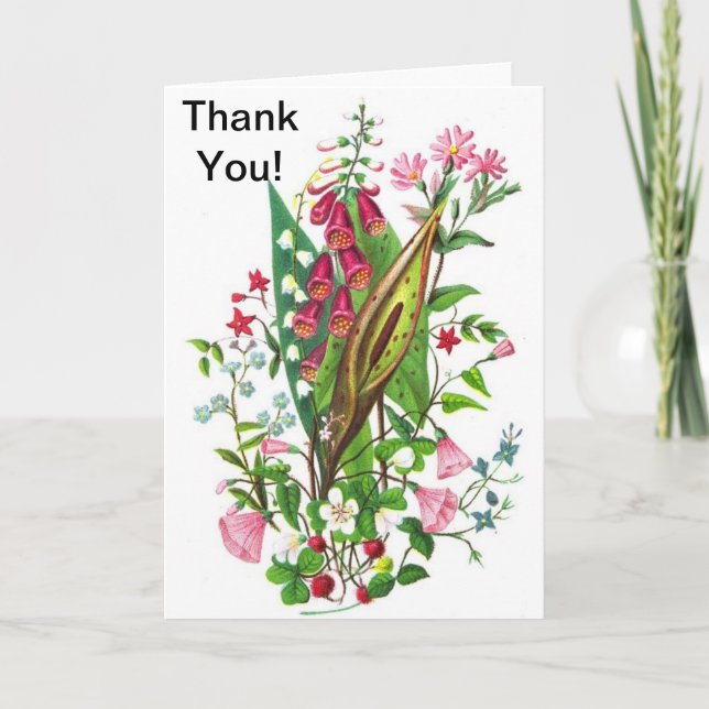 Customizable Greeting Dankeskarte (Vorderseite)