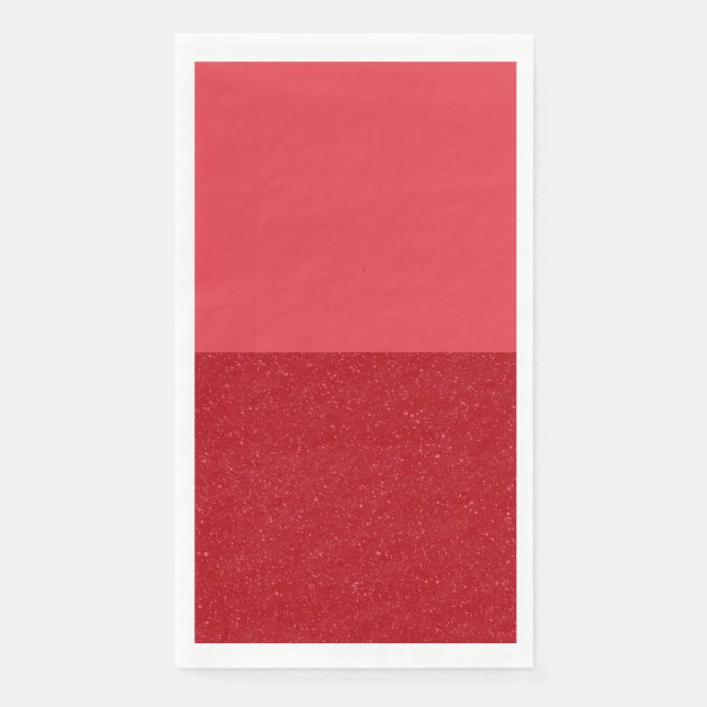 Customizable Half Tomato Red Guest Paper Napkin Serviette (Vorderseite)
