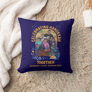 Customizable HANUKKAH FAMILY WIEDERSEHEN Souvenir Kissen