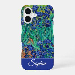 Customizable Irises by Vincent van Gogh iPhone 16 Hülle