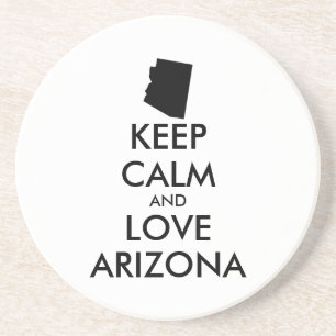 Customizable KEEP CALM and LOVE ARIZONA Untersetzer
